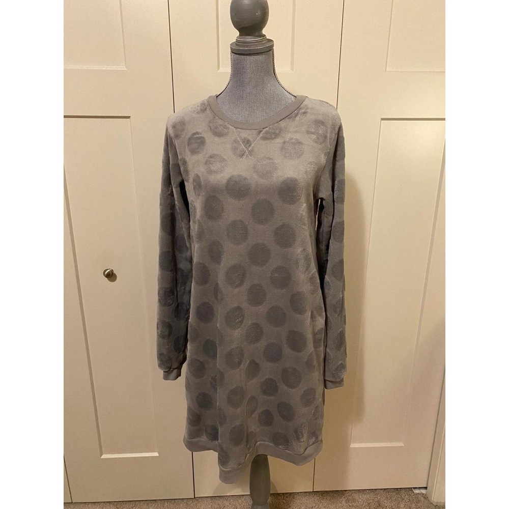 Peaches & Dreams Medium Plush Lounge Wear Night Gown Thick S10